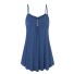 Lockeres Sommerkleid mit Trägern blau