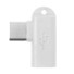 Lomený adaptér USB-C na Micro USB M / F biela