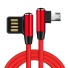 Lomený dátový kábel USB na Lightning / Micro USB 1