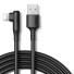 Lomený kábel pre Apple Lightning na USB K579 čierna