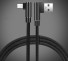 Lomený kábel pre USB na Micro USB čierna
