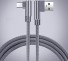 Lomený kábel pre USB na Micro USB sivá