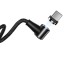 Lomený magnetický USB kábel K618 čierna