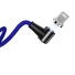Lomený magnetický USB kábel K618 modrá