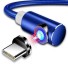 Lomený magnetický USB kábel tmavo modrá
