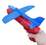 Lövöldözős repülőgép pisztollyal habszivacs repülőgép kilövővel műanyag pisztollyal gyerekeknek kültéri gyermekjáték 34 cm piros