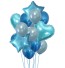 Luftballon-Set - 14-tlg blau