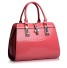 Luksusowa torebka damska ze wzorem ze sztucznej skóry J3154 różowy