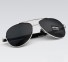 Luksusowe męskie okulary przeciwsłoneczne pilota J2656 srebrny