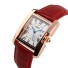 Luksusowy damski zegarek retro J1981 czerwony