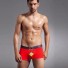 Lustige Herren-Boxershorts mit Küken rot