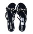 Luxuriöse Damen-Flip-Flops schwarz