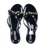 Luxus női flip-flop papucs fekete