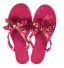 Luxus női flip-flop papucs sötét rózsaszín