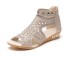 Luxusné dámske sandále s cvočkami krémová