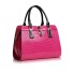 Luxusní dámská kabelka se vzorem z umělé kůže J3154 tmavě růžová