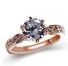 Luxusní dámský prsten se zirkonem zlatá