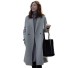 Luxusní dámský zimní kabát J1371 šedá