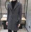 Luxusní pánský kabát J2567 šedá