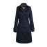 Luxusný dámsky kabát J1982 tmavo modrá