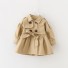 Luxusný dievčenský kabát J1984 khaki