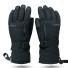 Lyžařské vodotěsné unisex rukavice s funkcí dotyku displeje Teplé zimní rukavice Rukavice na kyže a snowboard pro muže i ženy černá