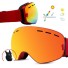lyžiarske okuliare oranžová