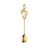 Lyžička husľový kľúč zlatá