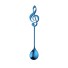 Lžička houslový klíč modrá