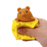 Mačkací hračka myška v sýru hnědá