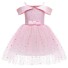 Mädchen-Abschlussballkleid N164 rosa