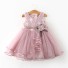 Mädchen-Abschlussballkleid N177 rosa