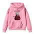 Mädchen-Sweatshirt mit Katze rosa