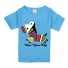 Mädchen-T-Shirt - Buntes Pferd J2497 hellblau