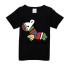 Mädchen-T-Shirt - Buntes Pferd J2497 schwarz