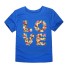 Mädchen-T-Shirt LOVE J3289 blau