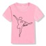 Mädchen-T-Shirt mit Ballerina B