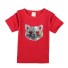 Mädchen-T-Shirt mit einer Katze J465 E