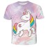 Mädchen-T-Shirt mit Einhorn B1469 C