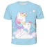 Mädchen-T-Shirt mit Einhorn B1469 H