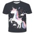 Mädchen-T-Shirt mit Einhorn B1469 G