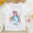 Mädchen-T-Shirt mit Einhorn B1499 C