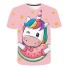 Mädchen-T-Shirt mit Einhorn B1521 J