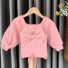 Mädchen-T-Shirt mit langen Ärmeln T2547 rosa