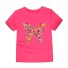 Mädchen-T-Shirt mit Schmetterling J3290 dunkelrosa