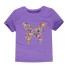 Mädchen-T-Shirt mit Schmetterling J3290 lila