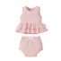 Mädchen-Tanktop und Shorts L1332 rosa