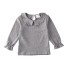 Mädchenbluse L672 grau