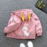 Mädchenjacke mit Hase L1958 rosa