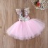 Mädchenkleid im Ballerina-Stil J1280 rosa